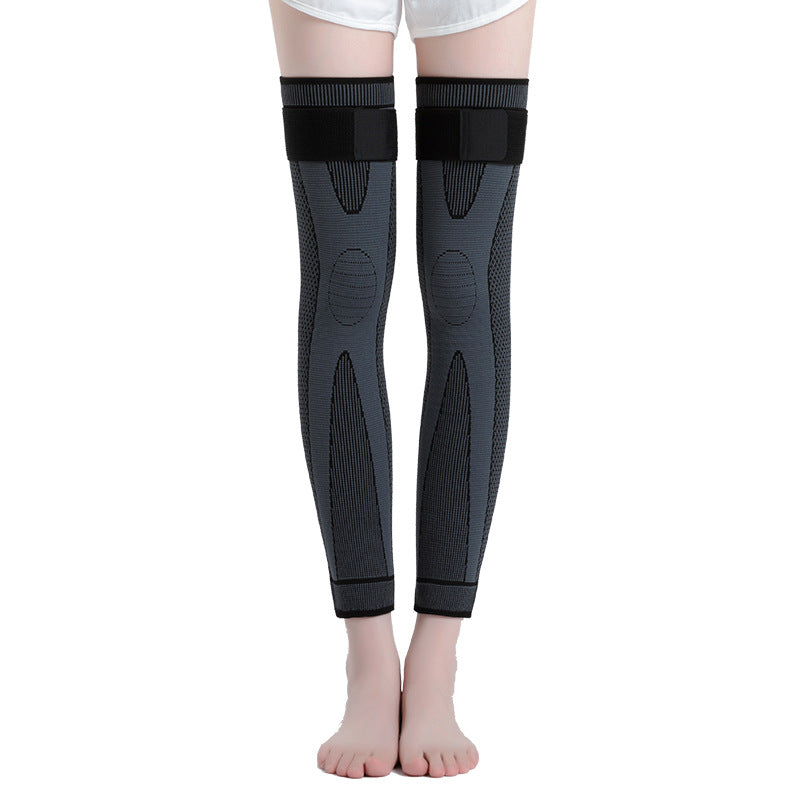 Wormwood heating knee cover bandage anti-slip autumn and winter warm old cold legs men's and women's sports leg protector self-heating foot cover